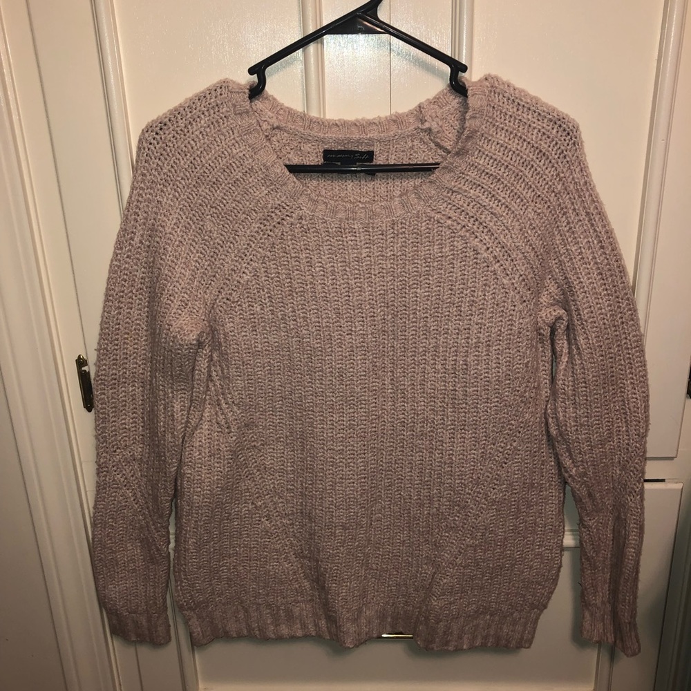 scoop neck sweater